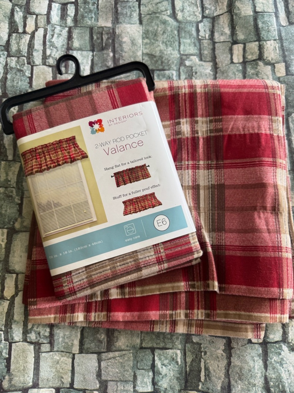 2-Way Rod Pocket Valances Lot of 2